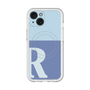 スリムプロテクションプレミアムケース with MagSafe［ オリジナル - initial two tone - R blue ］