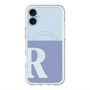 スリムプロテクションプレミアムケース with MagSafe［ オリジナル - initial two tone - R blue ］