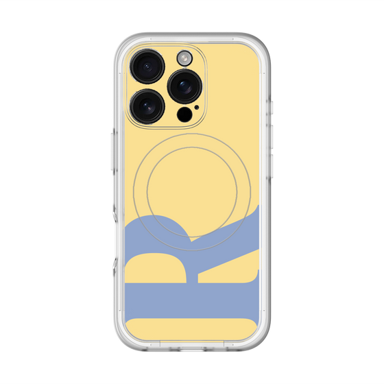 スリムプロテクションプレミアムケース with MagSafe［ オリジナル - initial color - R yellow ］