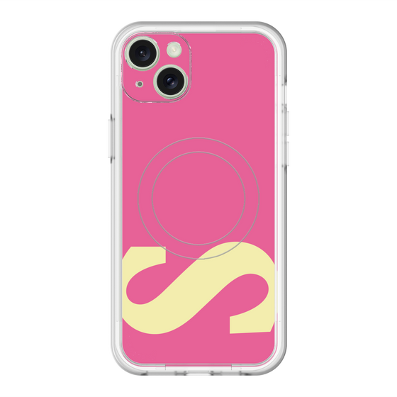 スリムプロテクションプレミアムケース with MagSafe［ オリジナル - initial color - S pink ］