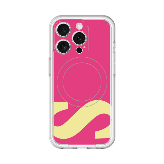 スリムプロテクションプレミアムケース with MagSafe［ オリジナル - initial color - S pink ］