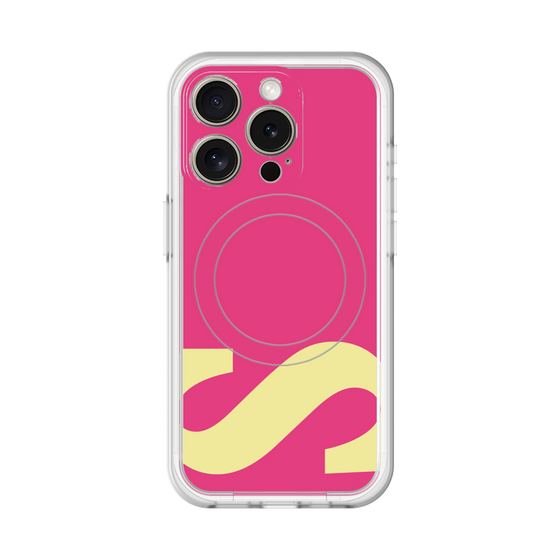 スリムプロテクションプレミアムケース with MagSafe［ オリジナル - initial color - S pink ］