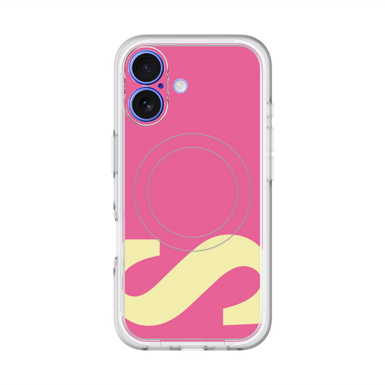 スリムプロテクションプレミアムケース with MagSafe［ オリジナル - initial color - S pink ］