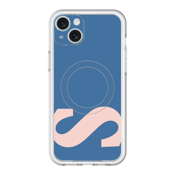 スリムプロテクションプレミアムケース with MagSafe［ オリジナル - initial color - S navy ］