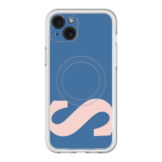 スリムプロテクションプレミアムケース with MagSafe［ オリジナル - initial color - S navy ］