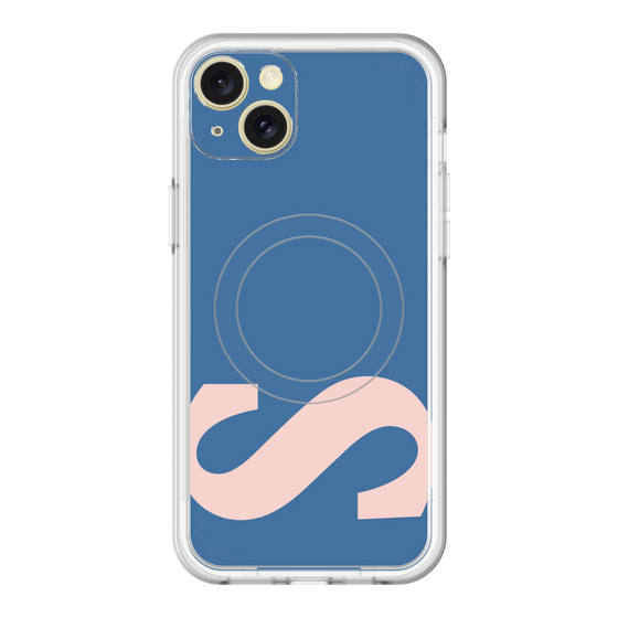 スリムプロテクションプレミアムケース with MagSafe［ オリジナル - initial color - S navy ］