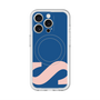 スリムプロテクションプレミアムケース with MagSafe［ オリジナル - initial color - S navy ］