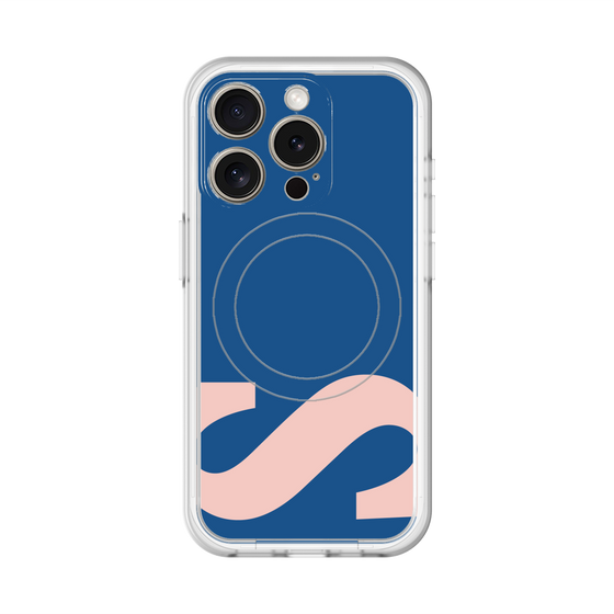 スリムプロテクションプレミアムケース with MagSafe［ オリジナル - initial color - S navy ］