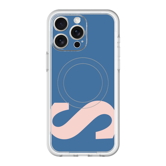 スリムプロテクションプレミアムケース with MagSafe［ オリジナル - initial color - S navy ］