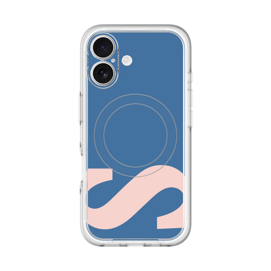 スリムプロテクションプレミアムケース with MagSafe［ オリジナル - initial color - S navy ］