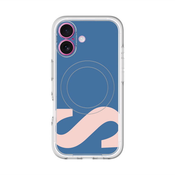 スリムプロテクションプレミアムケース with MagSafe［ オリジナル - initial color - S navy ］