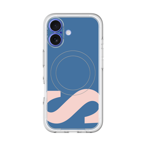 スリムプロテクションプレミアムケース with MagSafe［ オリジナル - initial color - S navy ］