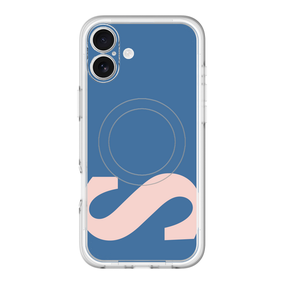 スリムプロテクションプレミアムケース with MagSafe［ オリジナル - initial color - S navy ］