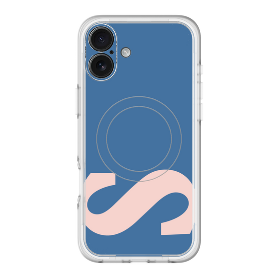スリムプロテクションプレミアムケース with MagSafe［ オリジナル - initial color - S navy ］