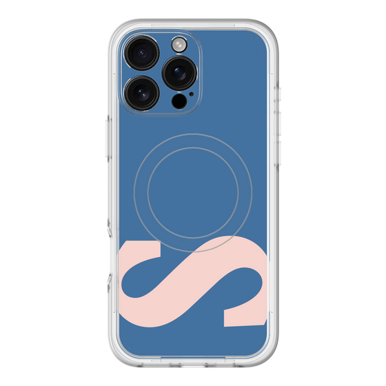 スリムプロテクションプレミアムケース with MagSafe［ オリジナル - initial color - S navy ］