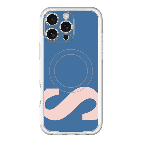 スリムプロテクションプレミアムケース with MagSafe［ オリジナル - initial color - S navy ］
