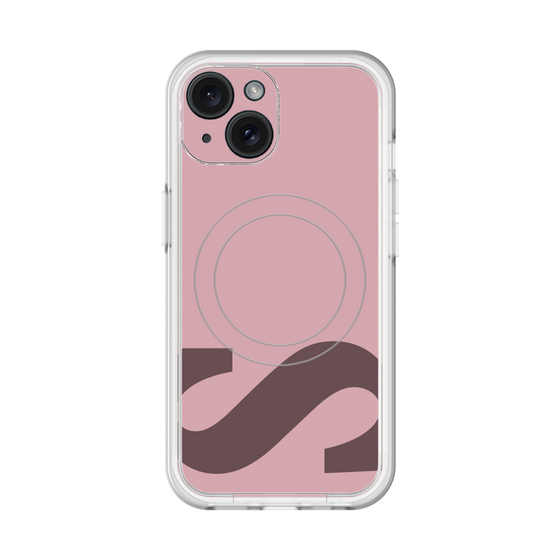 スリムプロテクションプレミアムケース with MagSafe［ オリジナル - initial color - S dusty pink ］