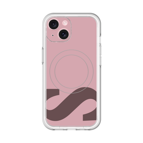 スリムプロテクションプレミアムケース with MagSafe［ オリジナル - initial color - S dusty pink ］