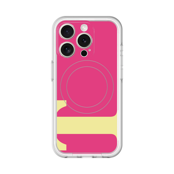 スリムプロテクションプレミアムケース with MagSafe［ オリジナル - initial color - T pink ］