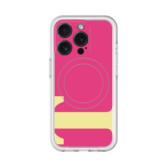 スリムプロテクションプレミアムケース with MagSafe［ オリジナル - initial color - T pink ］