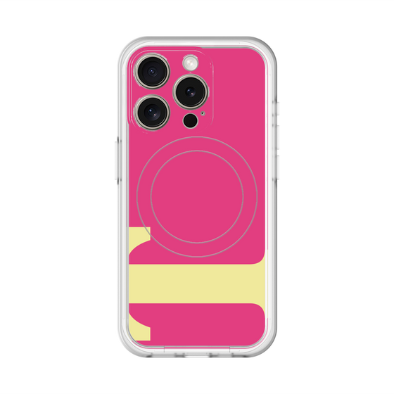 スリムプロテクションプレミアムケース with MagSafe［ オリジナル - initial color - T pink ］