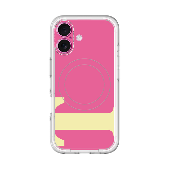 スリムプロテクションプレミアムケース with MagSafe［ オリジナル - initial color - T pink ］