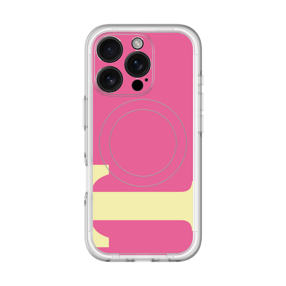 スリムプロテクションプレミアムケース with MagSafe［ オリジナル - initial color - T pink ］