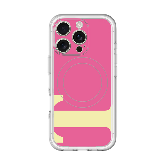 スリムプロテクションプレミアムケース with MagSafe［ オリジナル - initial color - T pink ］