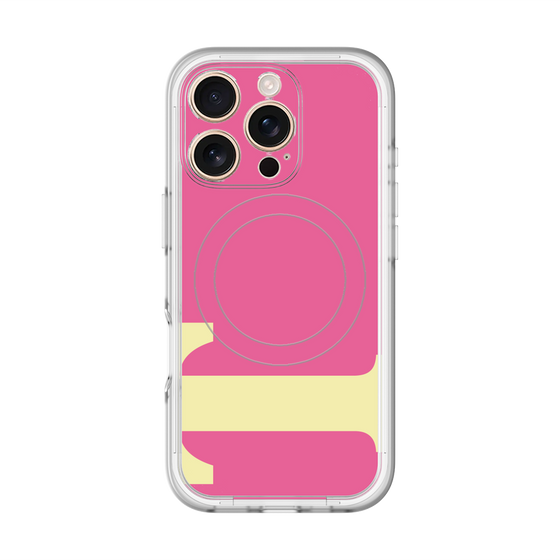 スリムプロテクションプレミアムケース with MagSafe［ オリジナル - initial color - T pink ］