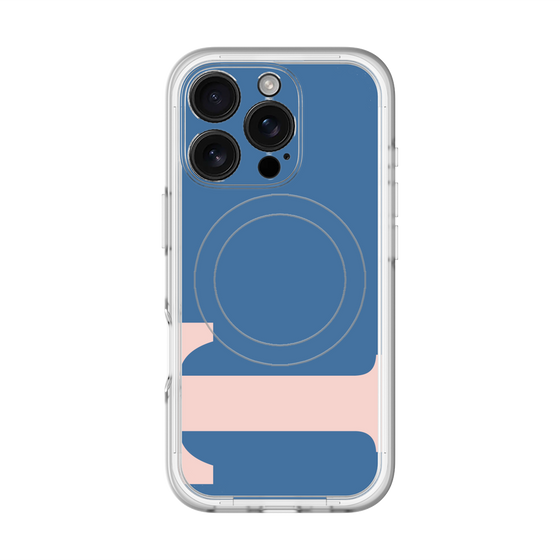 スリムプロテクションプレミアムケース with MagSafe［ オリジナル - initial color - T navy ］