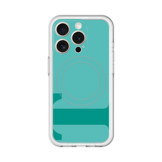 スリムプロテクションプレミアムケース with MagSafe［ オリジナル - initial color - T light green ］