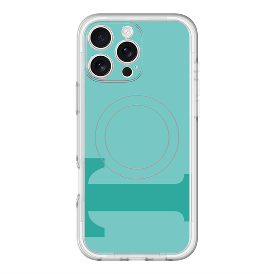 スリムプロテクションプレミアムケース with MagSafe［ オリジナル - initial color - T light green ］