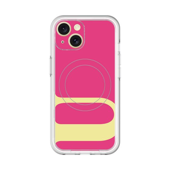 スリムプロテクションプレミアムケース with MagSafe［ オリジナル - initial color - U pink ］