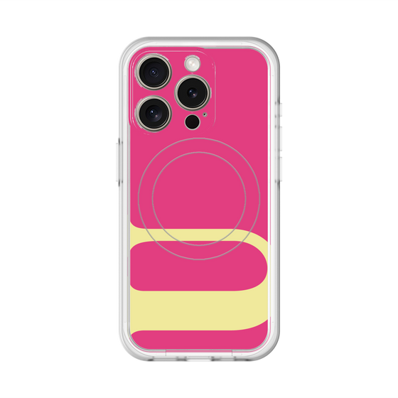 スリムプロテクションプレミアムケース with MagSafe［ オリジナル - initial color - U pink ］