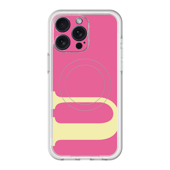 スリムプロテクションプレミアムケース with MagSafe［ オリジナル - initial color - U pink ］