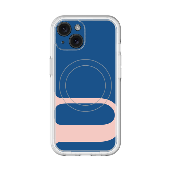 スリムプロテクションプレミアムケース with MagSafe［ オリジナル - initial color - U navy ］