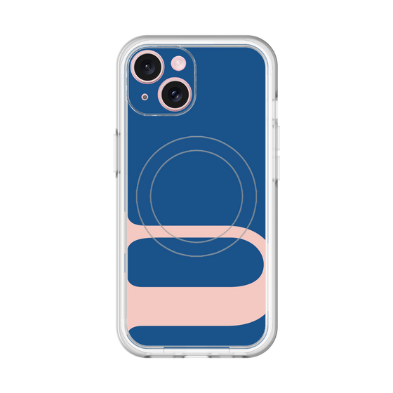 スリムプロテクションプレミアムケース with MagSafe［ オリジナル - initial color - U navy ］
