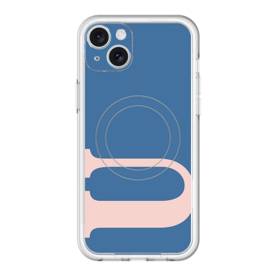 スリムプロテクションプレミアムケース with MagSafe［ オリジナル - initial color - U navy ］