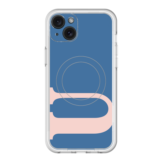 スリムプロテクションプレミアムケース with MagSafe［ オリジナル - initial color - U navy ］