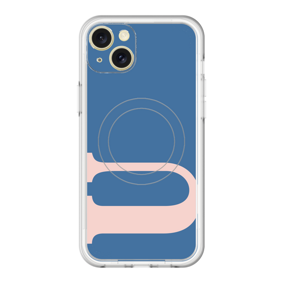 スリムプロテクションプレミアムケース with MagSafe［ オリジナル - initial color - U navy ］