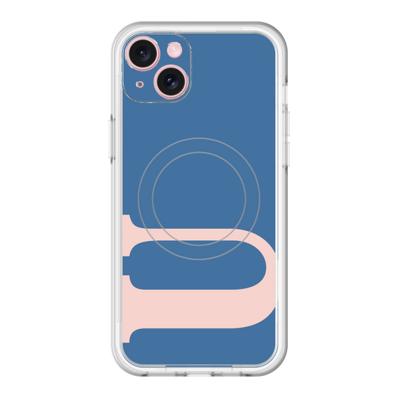 スリムプロテクションプレミアムケース with MagSafe［ オリジナル - initial color - U navy ］