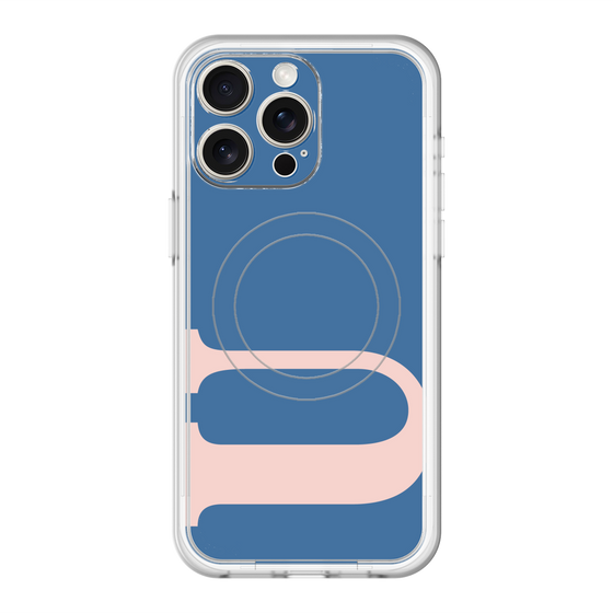 スリムプロテクションプレミアムケース with MagSafe［ オリジナル - initial color - U navy ］