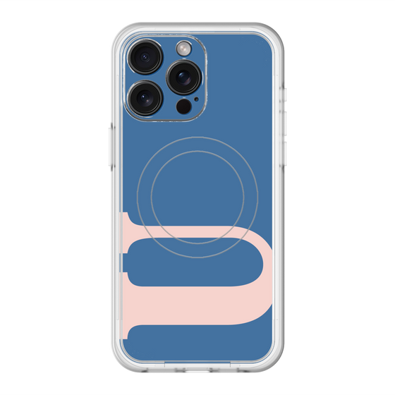 スリムプロテクションプレミアムケース with MagSafe［ オリジナル - initial color - U navy ］