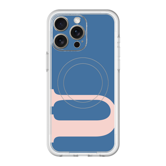 スリムプロテクションプレミアムケース with MagSafe［ オリジナル - initial color - U navy ］