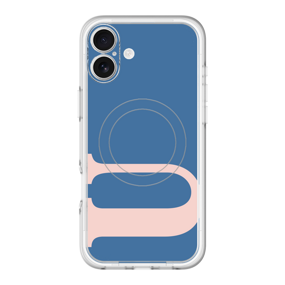 スリムプロテクションプレミアムケース with MagSafe［ オリジナル - initial color - U navy ］