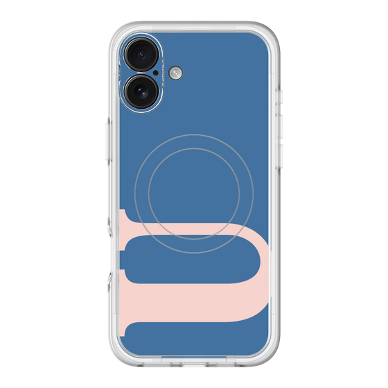 スリムプロテクションプレミアムケース with MagSafe［ オリジナル - initial color - U navy ］