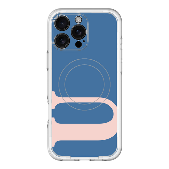 スリムプロテクションプレミアムケース with MagSafe［ オリジナル - initial color - U navy ］