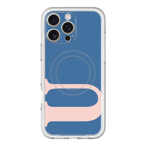 スリムプロテクションプレミアムケース with MagSafe［ オリジナル - initial color - U navy ］
