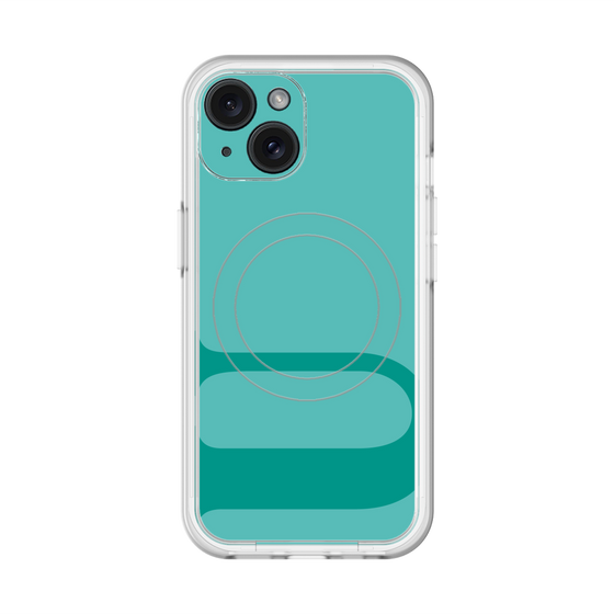 スリムプロテクションプレミアムケース with MagSafe［ オリジナル - initial color - U light green ］