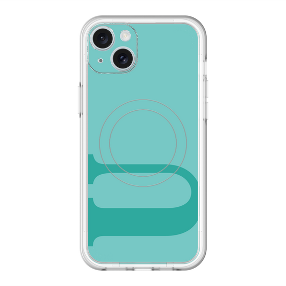スリムプロテクションプレミアムケース with MagSafe［ オリジナル - initial color - U light green ］